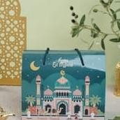 

10 Pcs Gable Box Hampers Lebaran Arbian Night 24x12x16 (total 20cm)