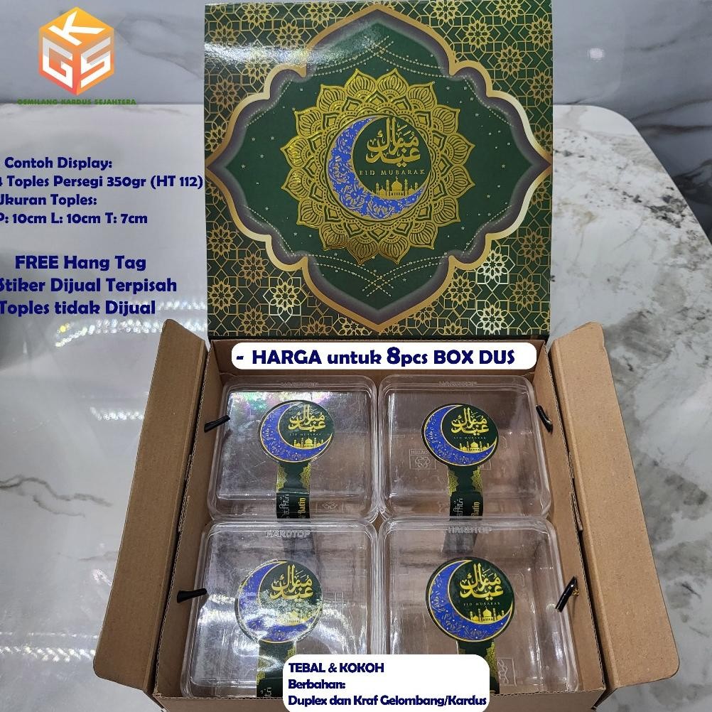 

8pcs Box Idul Fitri | Ukuran 22x22x10 | Box Hampers Idul Fitri | Box Pudding | Box Kue Tart