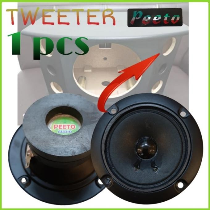 Tweeter PEETO audio Speaker 3 Inch Untuk Speaker Box Jenis BMB Dll..