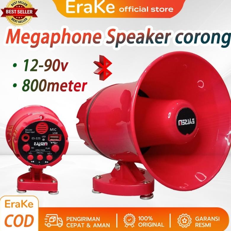 Pengeras Suara Speaker toa mini Megaphone Speaker Corong Sirine Bisa Rekam Suara ES-22S Jualan Kelil