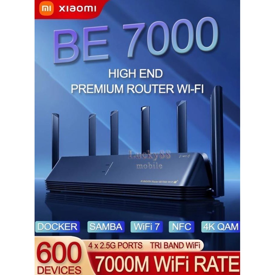 TERMURAH - MIJIA BE7000 NFC WIFI MESH WIFI 7 ROUTER China Version TRI BAND Xiaomi