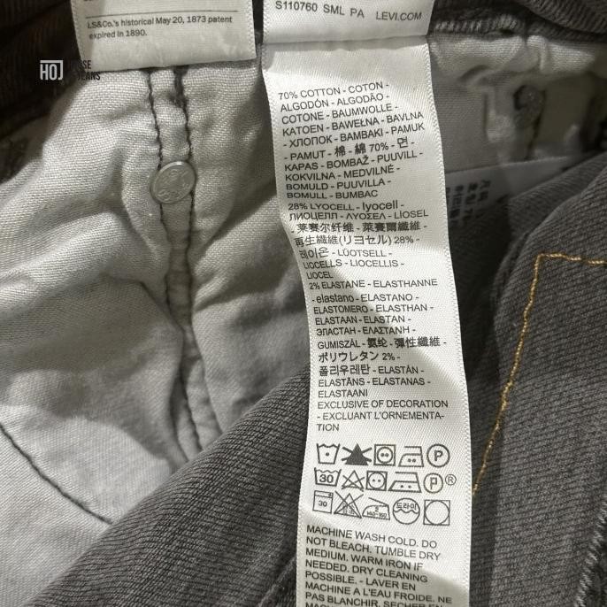 Murah Celana Jeans Pria 511 Original Slim Fit Stretch Grey 511-5537