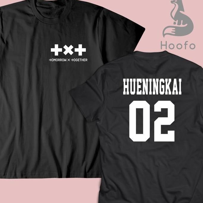 Sale!! Baju Kaos Tshirt Txt Yeonjun Soobin Beomgyu Hueningkai Kang Tae-Hwanita Pria Biru Combed Hita