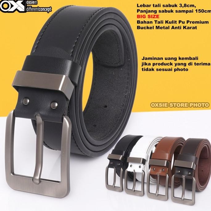 Ori - Tali Pinggang Kulit Pria Gesper Cowok Big Size Panjang 200cm OXS410CJ