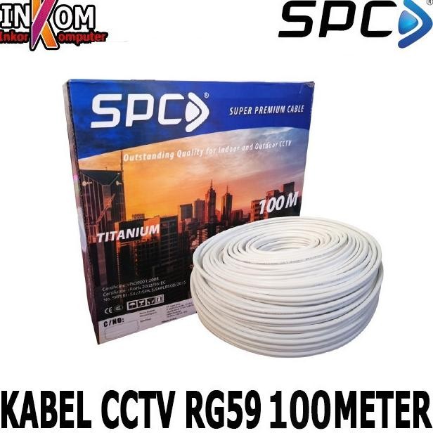 Promo Kabel Cctv Coaxial Rg59 Power 100 Meter 1 Roll Cctv Kabel