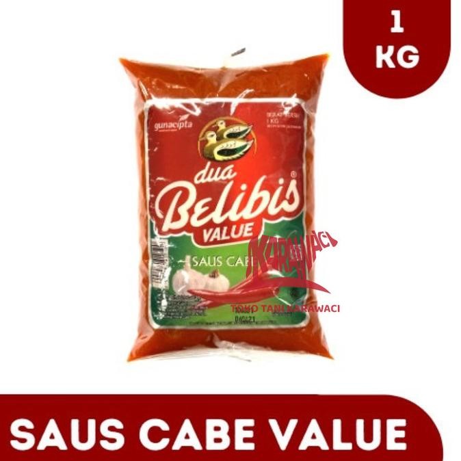 

DUA BELIBIS VALUE Saos Cabe / Saus Sambal / Hot Chili Sauce @1kg nUg