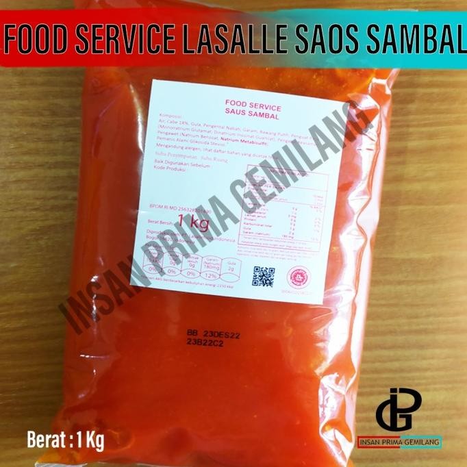 

Delmonte Lasalle Food Saus Sambal / chili sauce 1 kg nUg