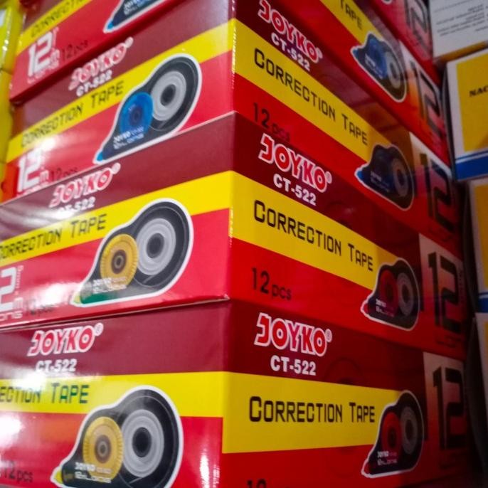 

ASLI CORRECTION TAPE CT 522 JOYKO/TIPE EX KERTAS