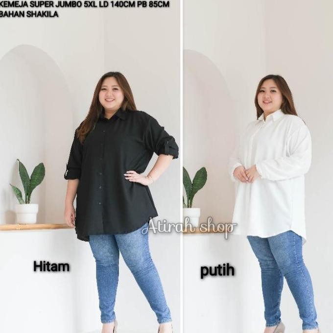 Murah Kemeja Jumbo Wanita Ld130 Ld140