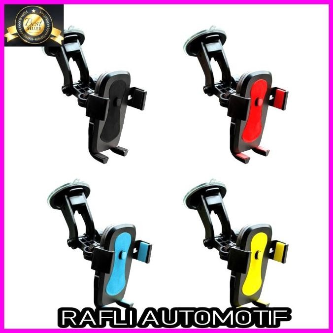 ASLI CAR HOLDER HP UNIVERSAL TEMPAT DUDUKAN HP MOBIL TRIPOD STICK TONGSIS
