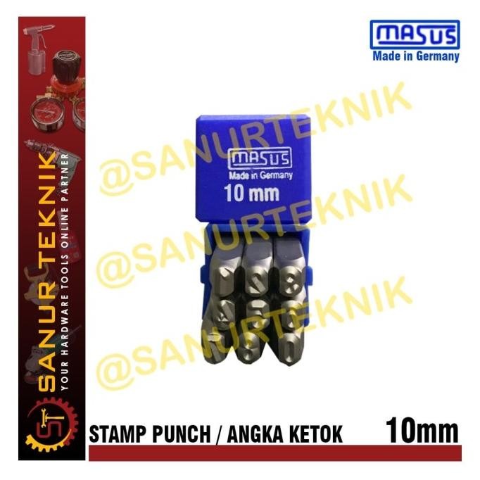 Grosir Angka Ketok / Ketok Angka / Stamp Punch Masus 10Mm / 10 Mm