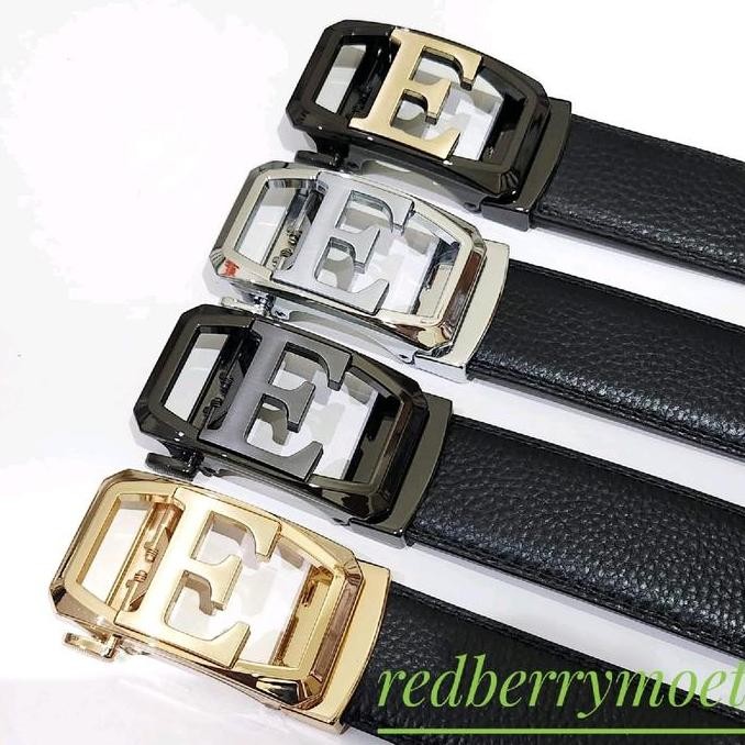 Ori - Gesper Ikat Pinggang Pria Rel Huruf E