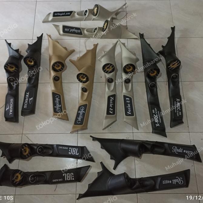 Pilar 3 way avanza xenia 2012 ke atas fullset dengan speaker