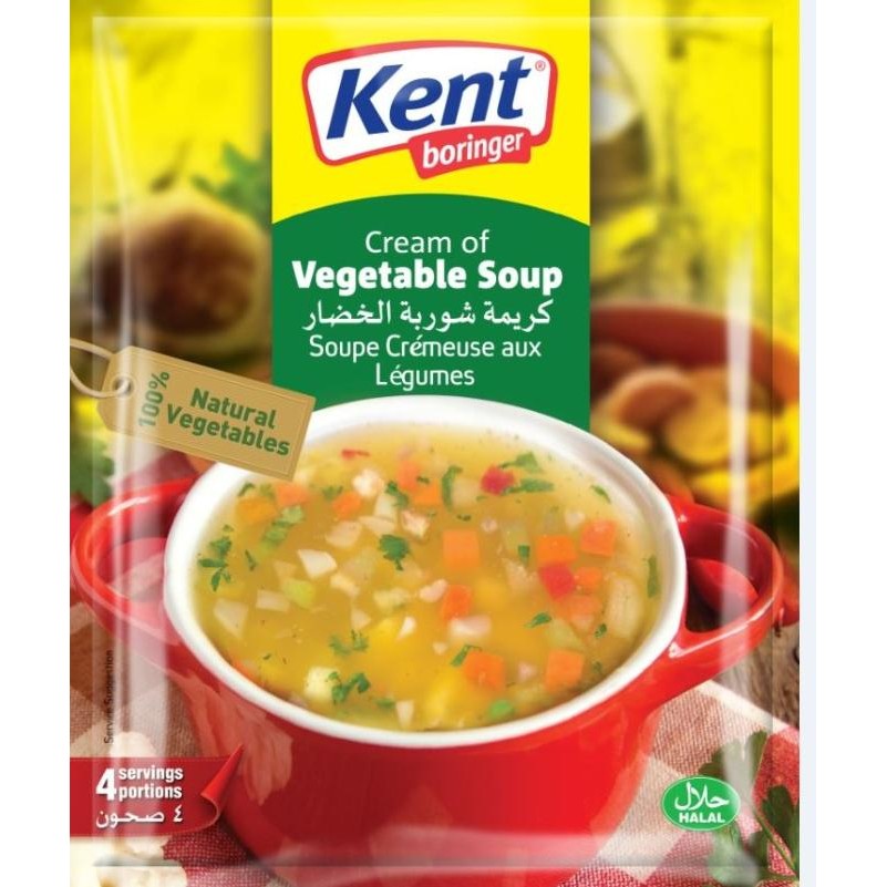 

Sup Krim Sayuran Kent Boringer Vegetable Soup 68g nUg