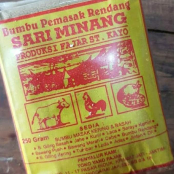 

Bumbu sariminang rendang dan kambing 250 gram nUg
