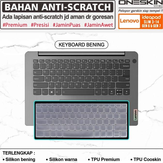 TERSEDIA Pelindung Keyboard Protector Lenovo IdeaPad Slim 3 3i-14 14ALC6 14ITL6