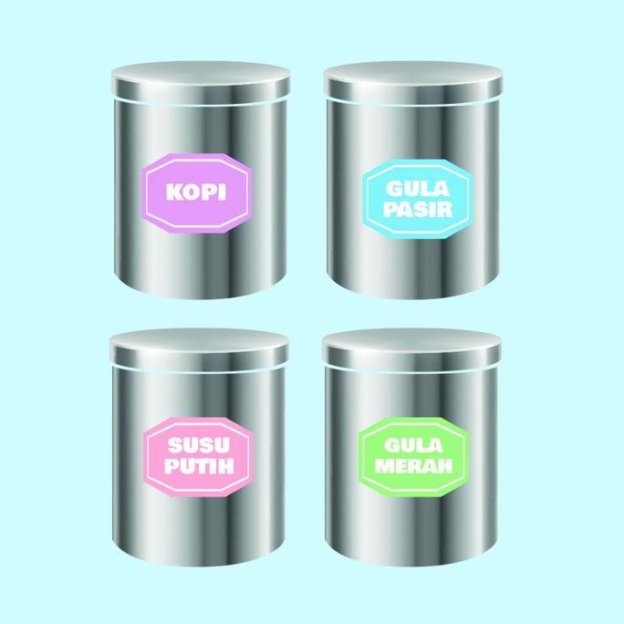 

Stiker Label Nama Bumbu Dapur Sticker Aesthetic Kitchen Decor