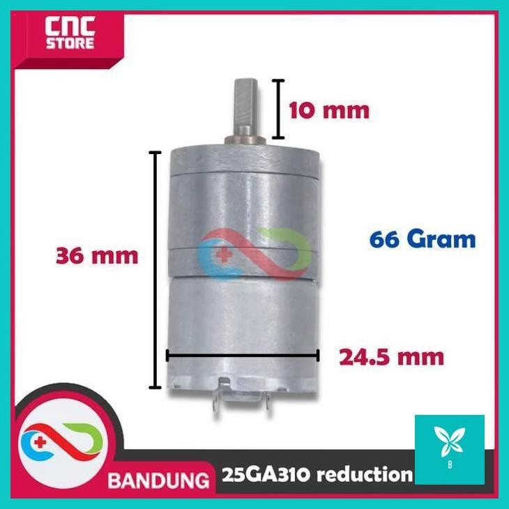 | CNS | MOTOR DC GEARBOX 25GA310 METAL GEAR HIGH TORQUE 12V DC GEAR BOX