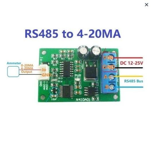Dac Converter Modbus Rs485 To 4-20Ma 0-20Ma Current Signal Generator New Stok