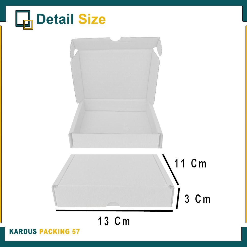 

(PAKET 50 PCS ) Box 13x11x3 Cm/Box Lipat Samping/Box Accesories