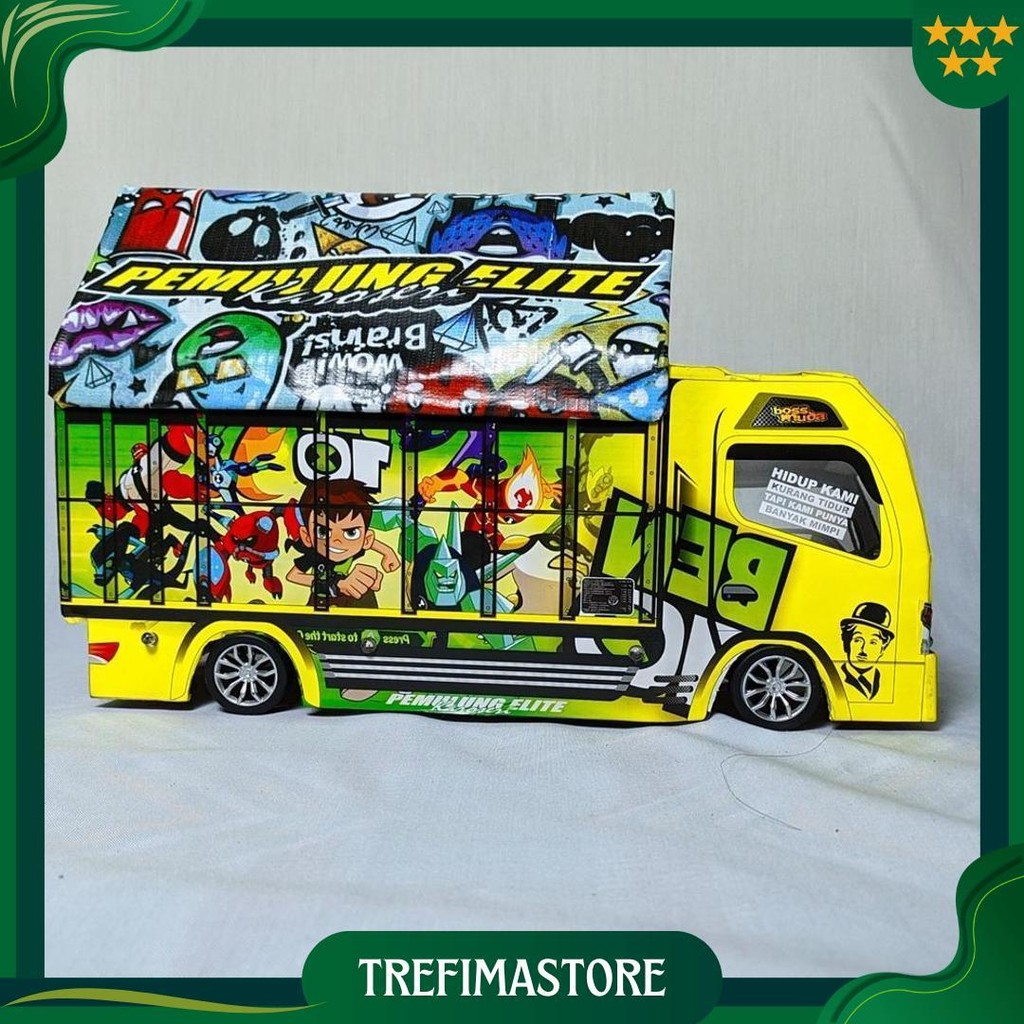 Promo Miniatur Truk Murah Truk Oleng Lampu Terpal Bisa Belok Mainan Anak Tawakal Putih 5 Kado Ulang 