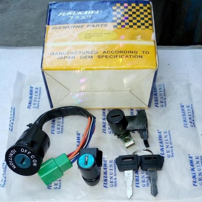 kunci kontak key set suzuki RC sprinter RC80 RC100 deluxe OEM japan