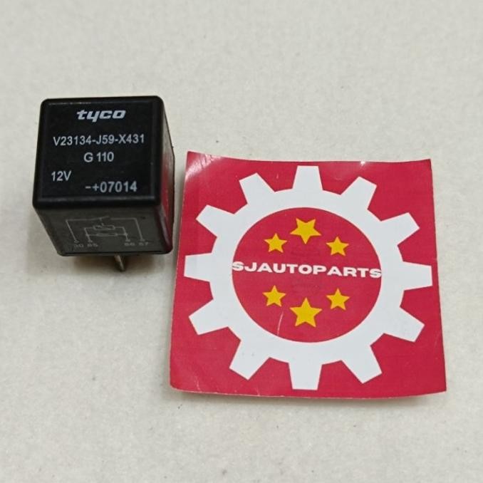 Relay Tyco Kaki 4 12Volt V23134-J59-X431 New Stok