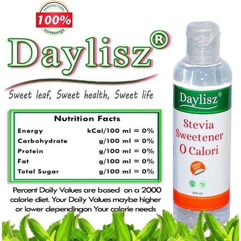 

Gula Cair Daylisz Stevia Sweetener Pemanis Alami Nol Kalori 250ml nUg