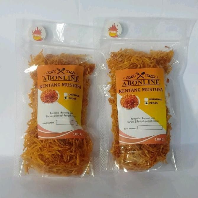 

ABONLINE Food Snack Kentang Kering Mustofa Manis Pedas 100 Gram nUg