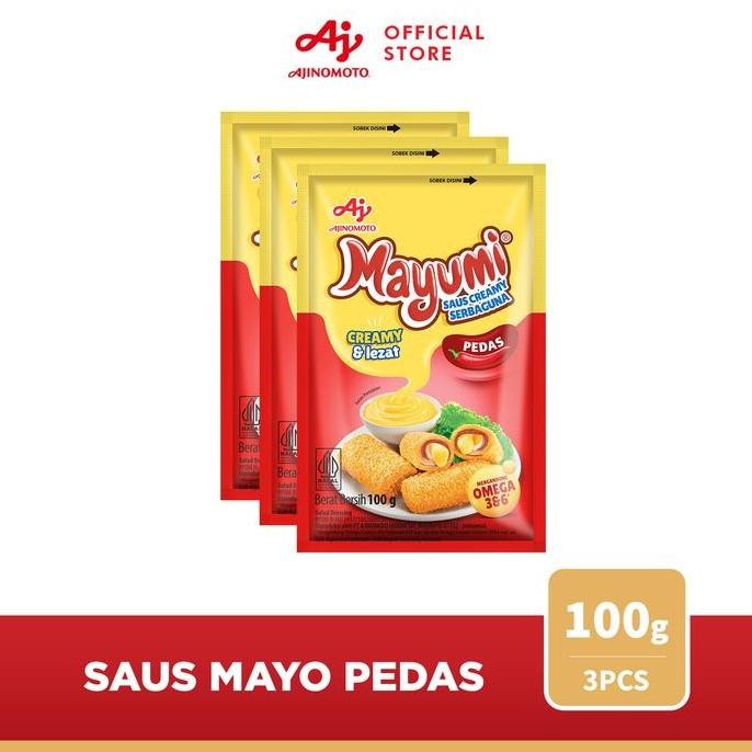 

MAYUMI Mayonaise Saus Mayo Pedas 100g (3 pcs) nUg