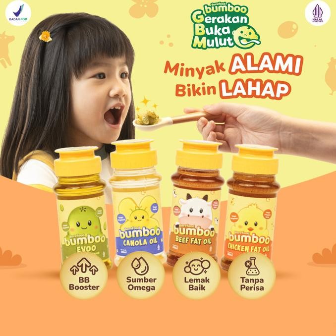 

BUMBOO Minyak - Sumber Lemak & Omega 3,6,9 - Tanpa Perisa & Pengawet nUg