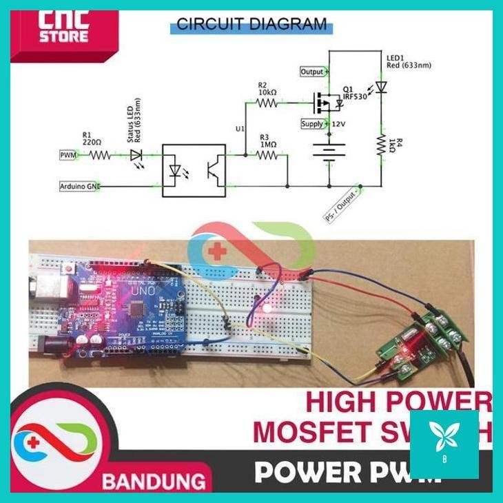| CNS | HIGH POWER MOSFET SWITCH RELAY MODULE PWM CONTROL ISOLATED OPTOCOUPLER