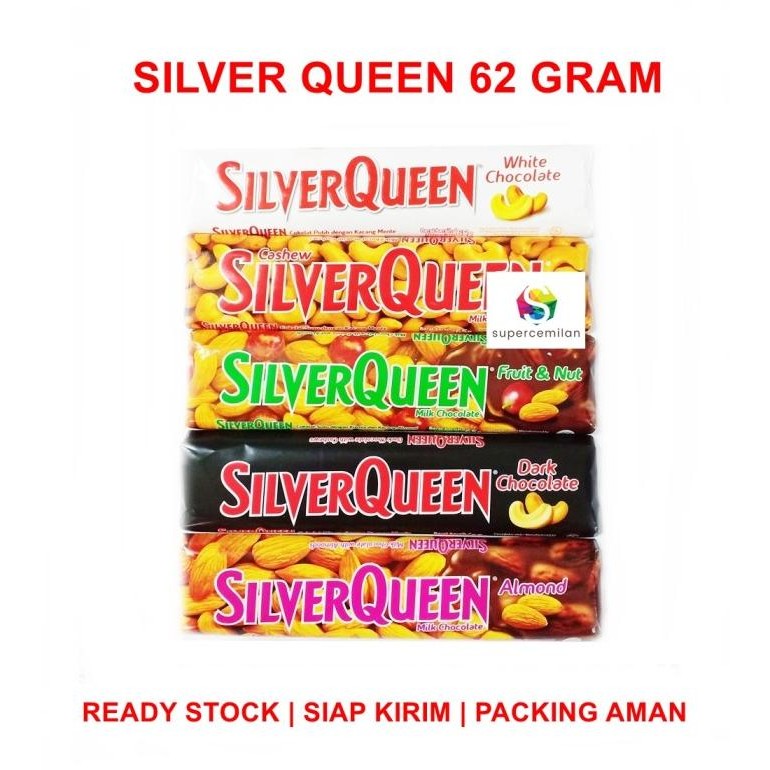 

Silver Queen Cokelat 62 Gram Very Berry / Almond Silverqueen Cokelat nUg