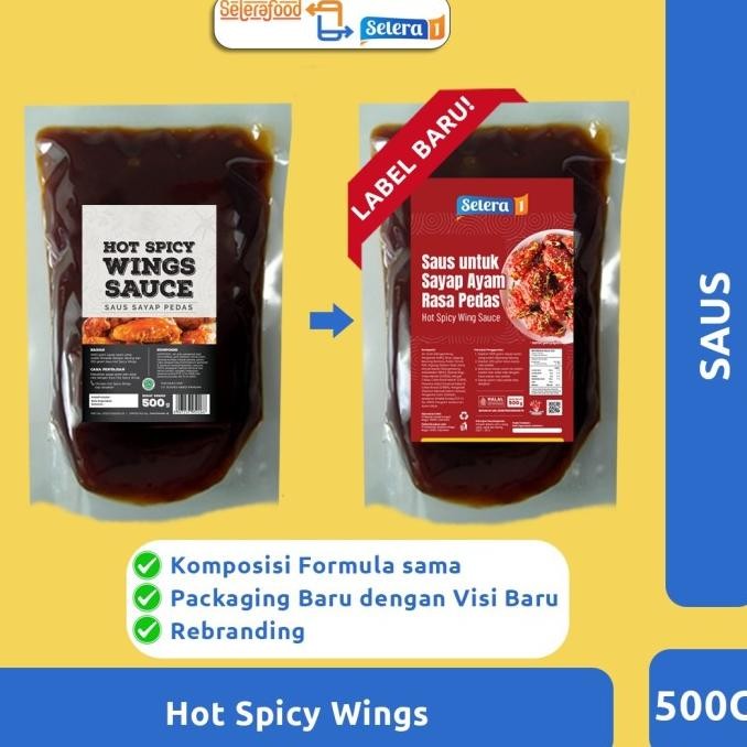 

Hot Spicy Wings Sauce - Saus Sayap Pedas Selerafood 500 gr/Pack nUg