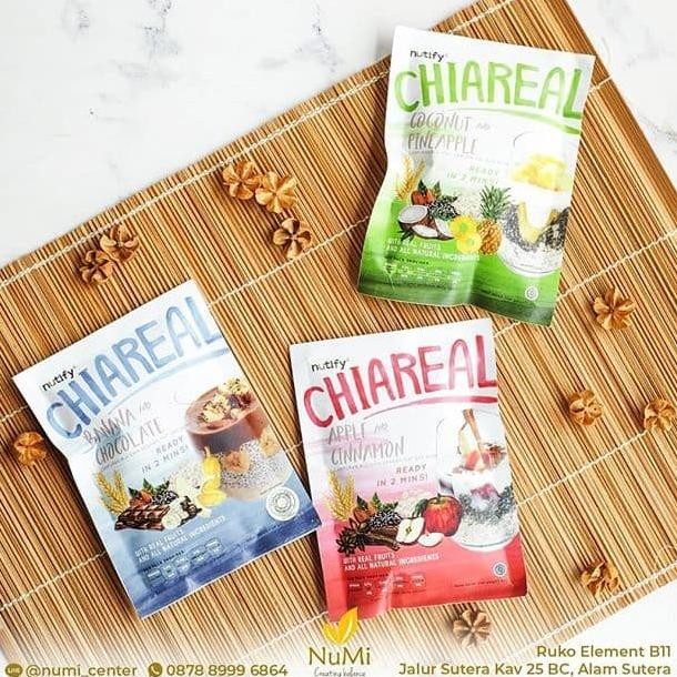

Chiareal Overnight Oats Sereal Biji Chia Oat Buah NUTIFY nUg
