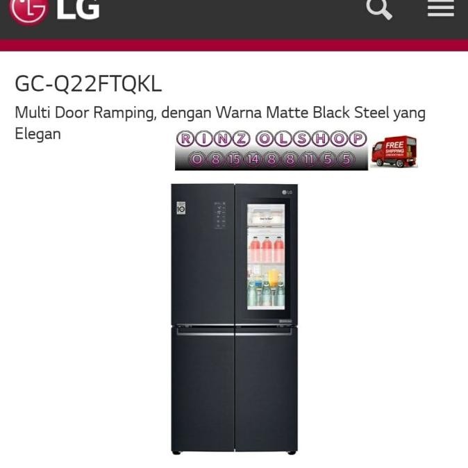 KULKAS LG GC-Q22FTQKL MULTI DOOR LINEAR INVERTER