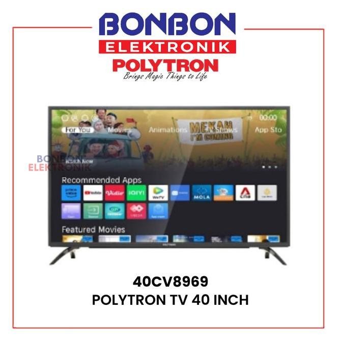 Polytron Smart LED TV 40 Inch 40CV8969 Digital TV Full HD