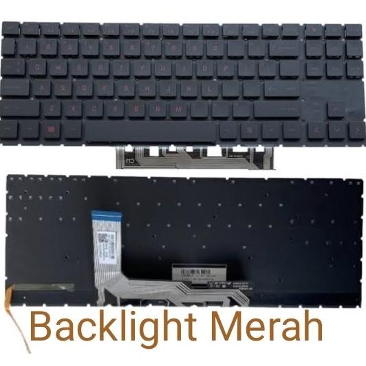 Keyboard Hp Omen 15-En0013Dx 15-En0023Dx 15-En1036Ax 15-En1029Ax New Stok
