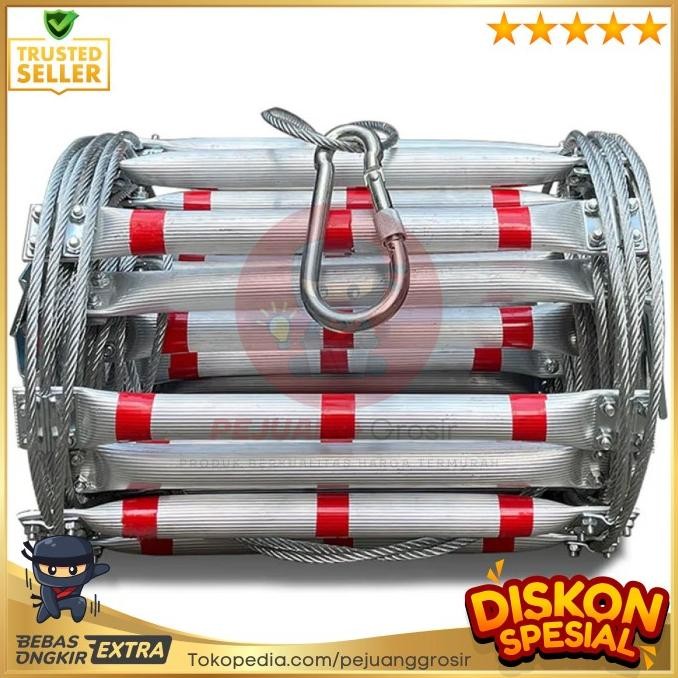 HUMBLE TANGGA DARURAT GANTUNG STEEL WIRE FIRE ESCAPE LADDER - HB111 2904T