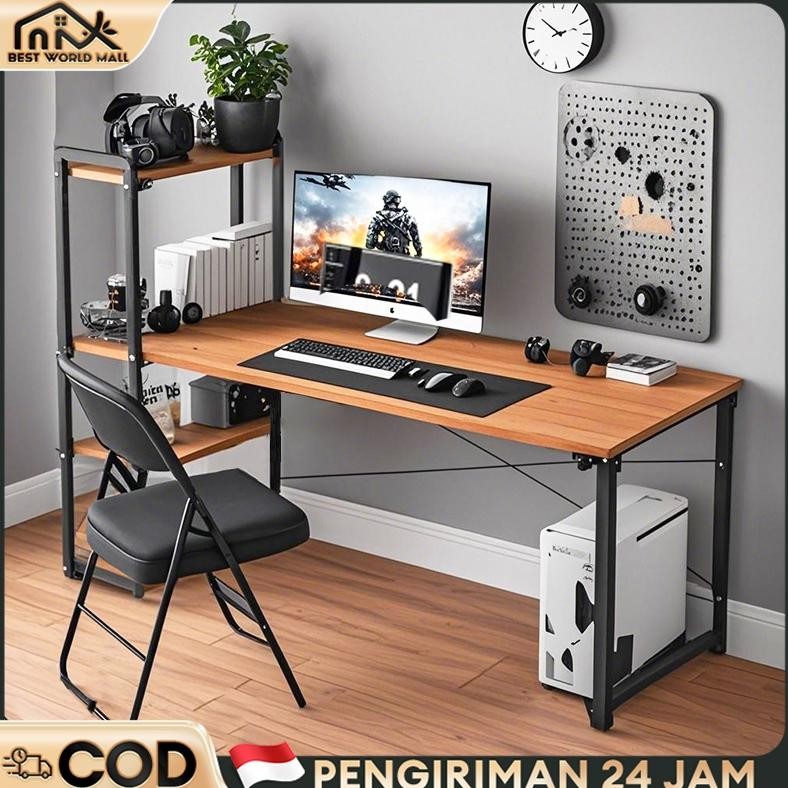 

MEJA BELAJAR KAYU/MEJA KERJA/MEJA GAMING MINIMALIS/MEJA BELAJAR MINIMALIS/MEJA BELAJAR AESTHETIC/MEJA KERJA KOMPUTER MODERN 120CM