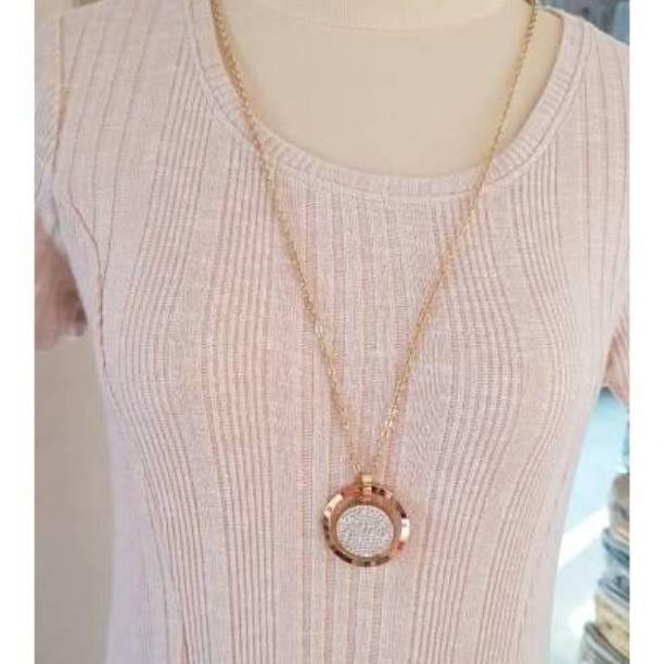 TERBARU KALUNG TITANIUM PANJANG/KALUNG TITANIUM/KALUNG TITANIUM WANITA ANTI KARAT /KALUNG WANITA ASL