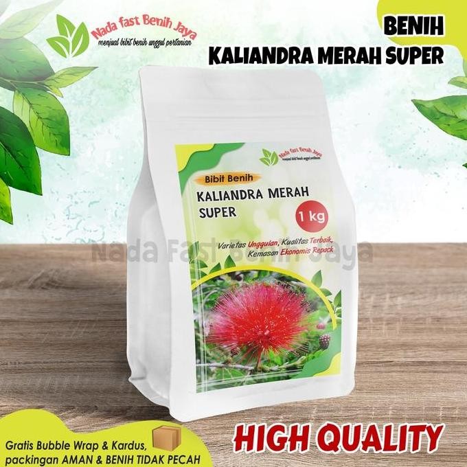 1 Kg Benih biji kaliandra merah super / bibit benih kaliandra benih Tanaman
