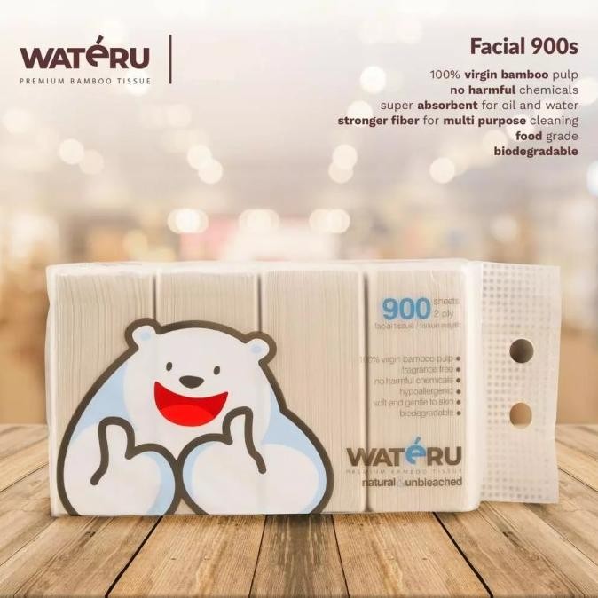 Sale Wateru Bamboo Tissue Facial 900 Sheet