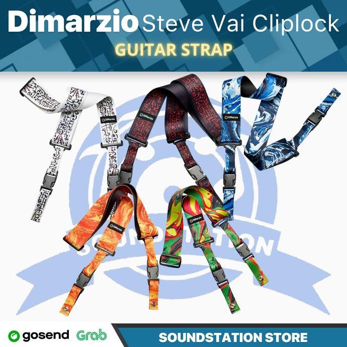 DIMARZIO STEVE VAI CLIPLOCK GUITAR STRAP - STREP GITAR BASS