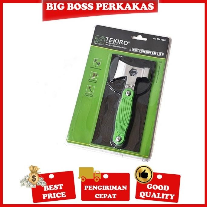 Terlaris Palu Kapak Lipat Tekiro Multifungsi 7 In 1 / Palu Multifungsi Ready Stok