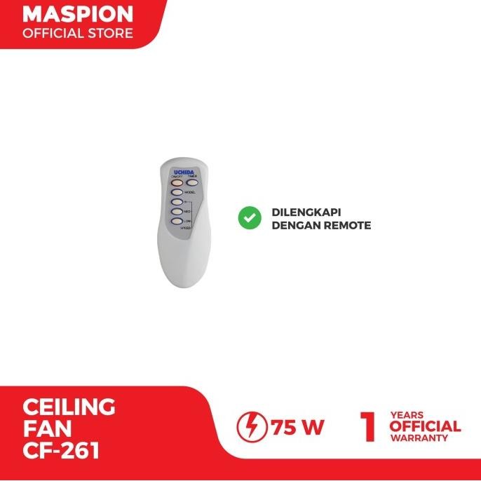 Murah Maspion Ceiling Fan Kipas Angin Plafon 56 Inch + Remote Control Cf-261