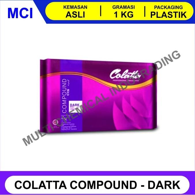 

COLATTA DARK CHOCOLATE COMPOUND / COKLAT BATANG PAHIT 1 KG liquid