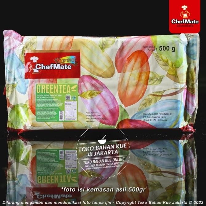 

Chefmate GREEN TEA 500gr Pack Asli Chocolate Carnival Compound Batang liquid