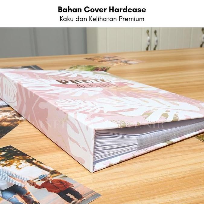 

300 Foto 4R dengan Kolom Catatan / Buku Album Foto Isi 50 Lembar Sleeve 2 Sisi dengan kertas Catatan / Agenda / Notes / Collection Book dengan 3 Foto per Baris SS8