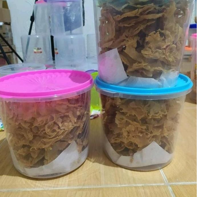 

Promo Rempeyek Kacang Tanah Gurih Gratis Toples 5 Liter Berat 500-600Gram
